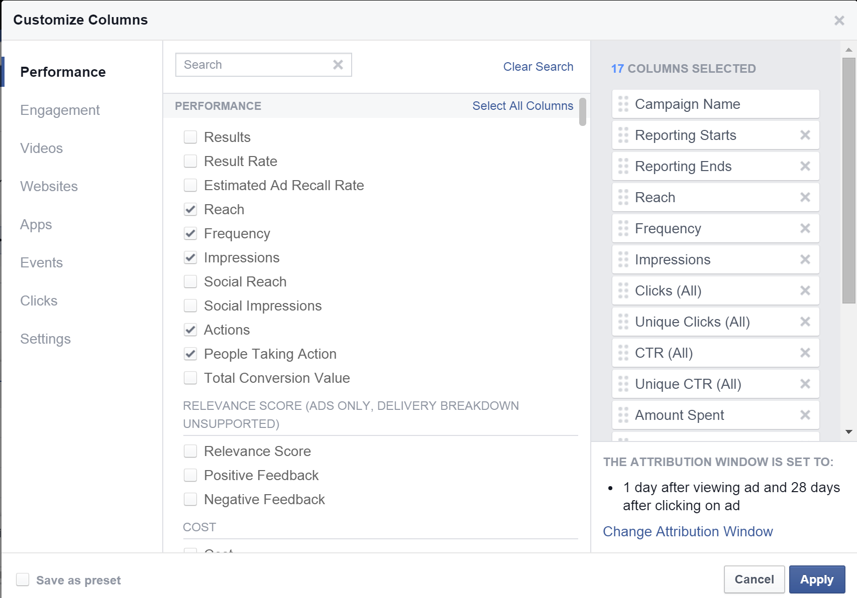 Informes de Power editor de Facebook