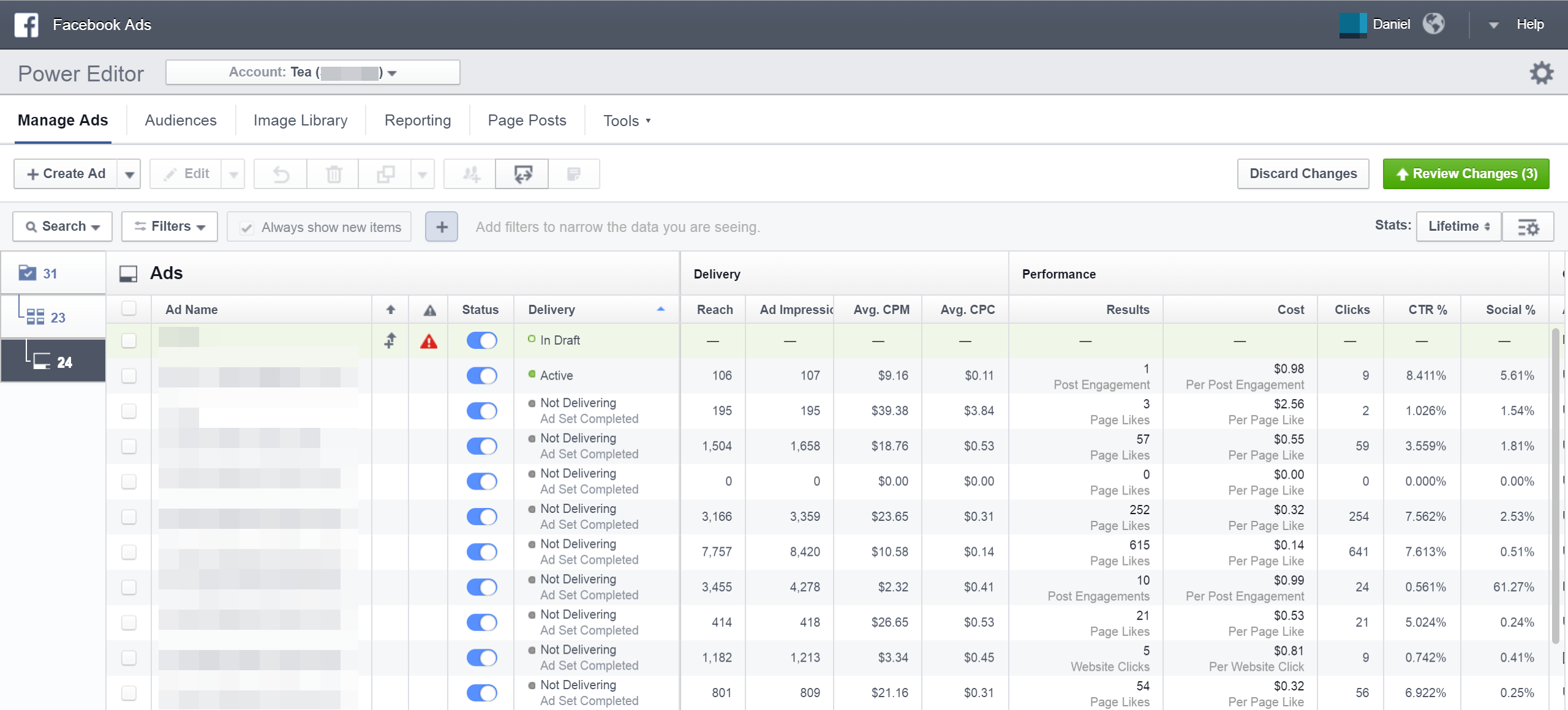 Power editor de Facebook