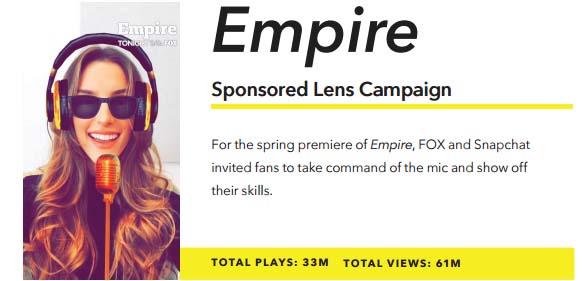 Empire en Snapchat