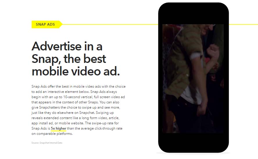 Guia de publicidad en Snapchat: Snap Ads