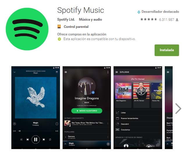 app de Spotify