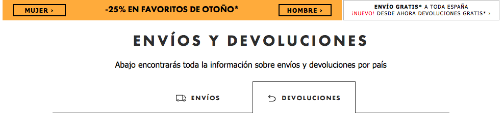 factores que influyen en la decisión de compra online : Gastos de envío y devoluciones