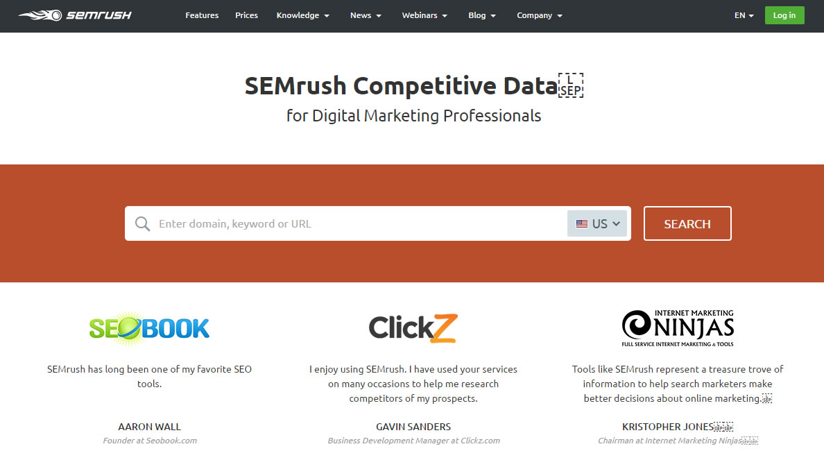 SEMrush, herramienta para analizar a tu competencia