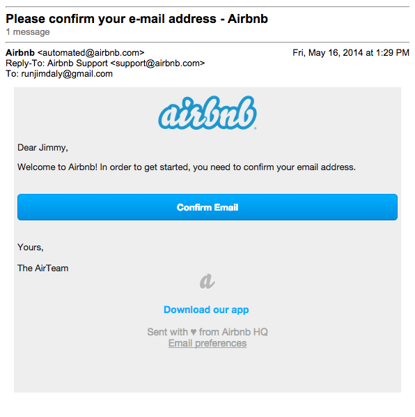 doble optín en AirBnb