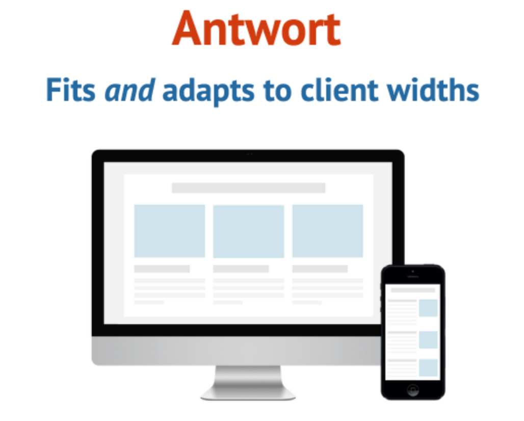 templates para newsletters mobile: Antwort