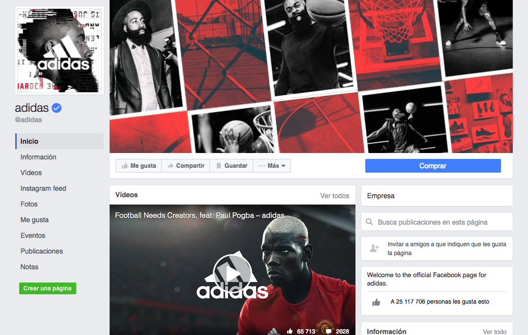 Mejores prácticas de marketing digital : Adidas