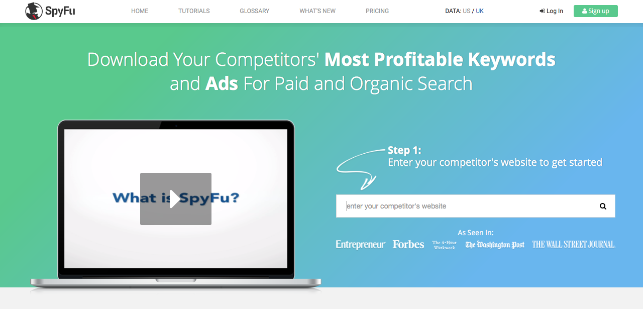 elegir las mejores keywords: Spyfu