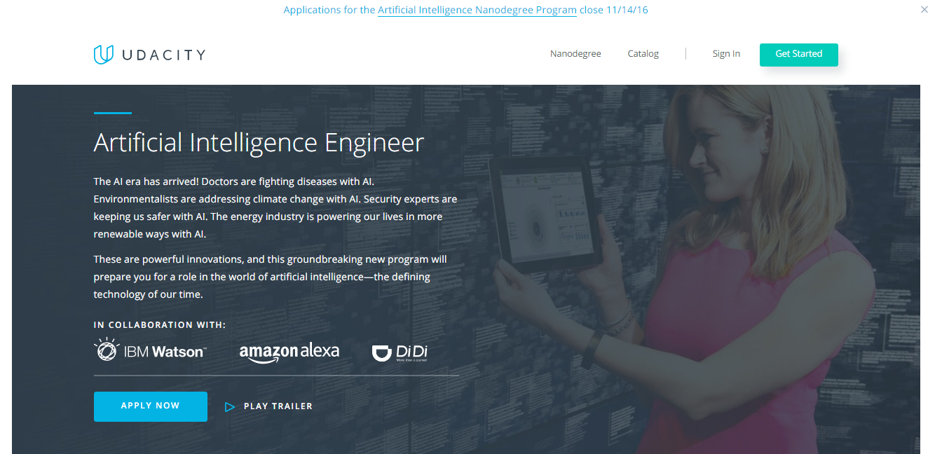 espacios de formación digital: Udacity