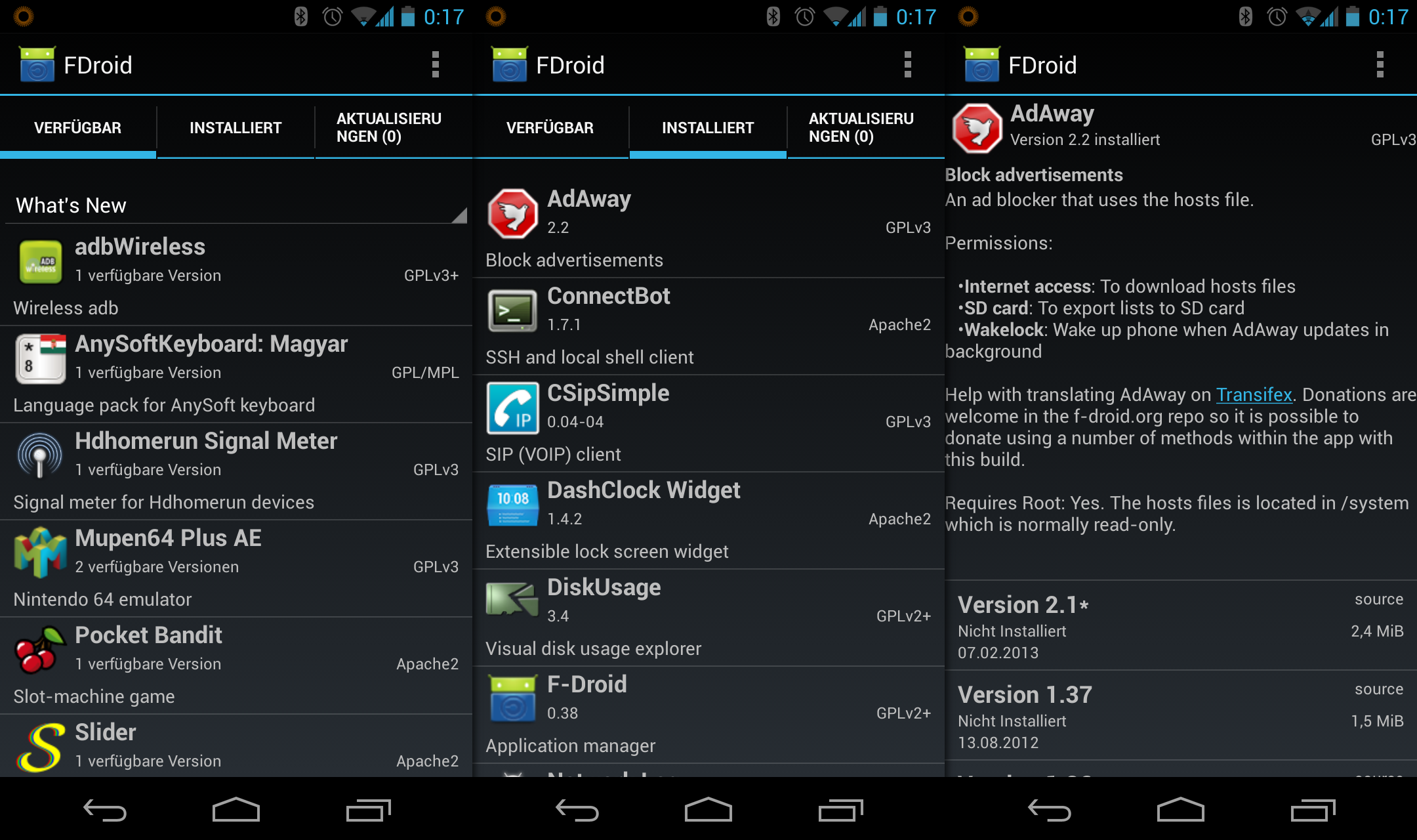 canales de descarga de apps: F Droid