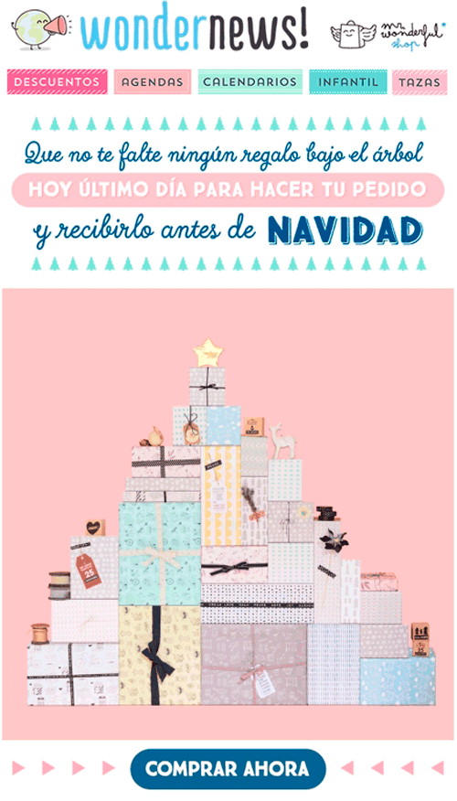 marketing digital navideño: wondernews