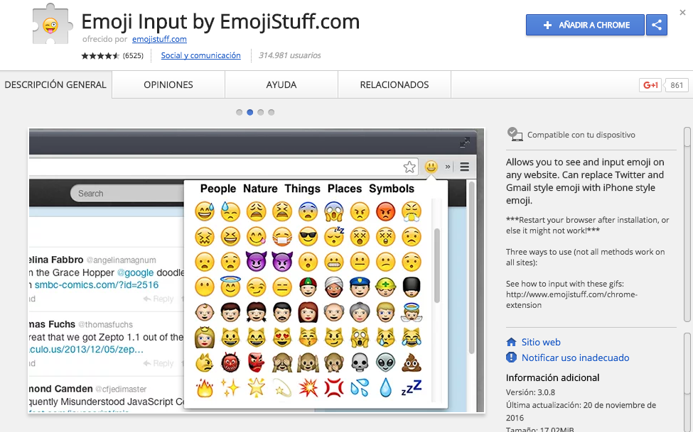 extensiones de Chrome para marketing digital Emoji