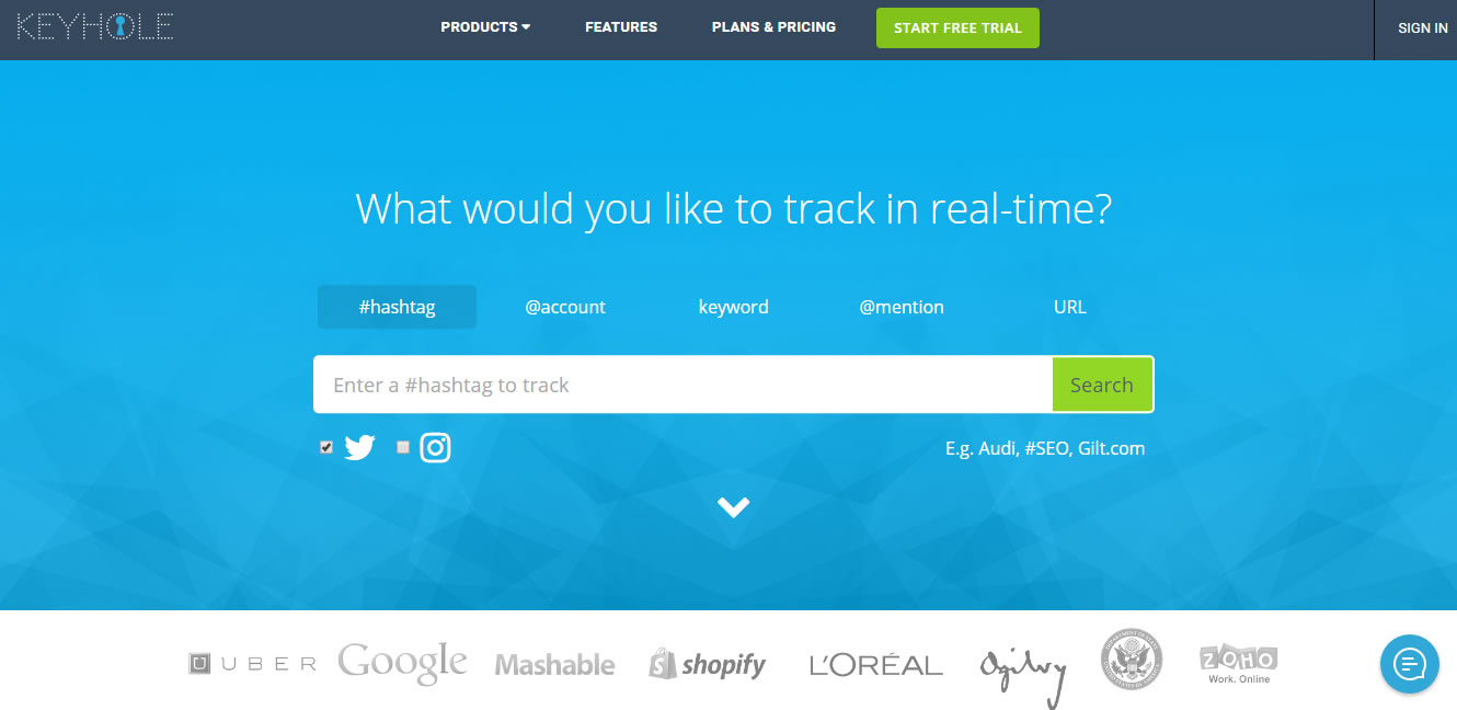 herramientas para analizar hashtags: Keyhole