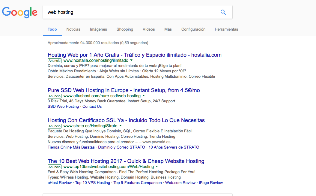 espiar a la competencia en adwords
