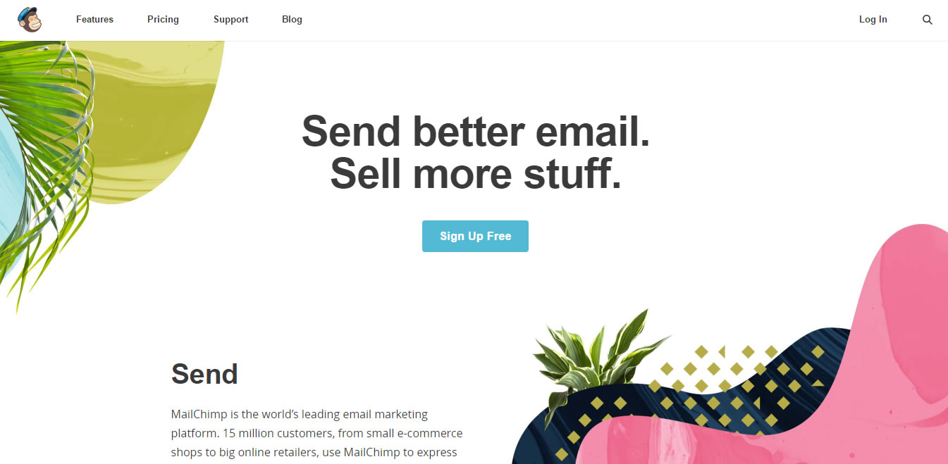 software para envio masivo de email: Mailchimp