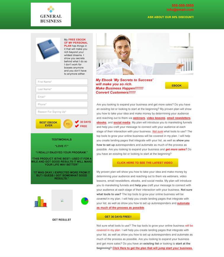 LANDINGS QUE CONVIERTEN