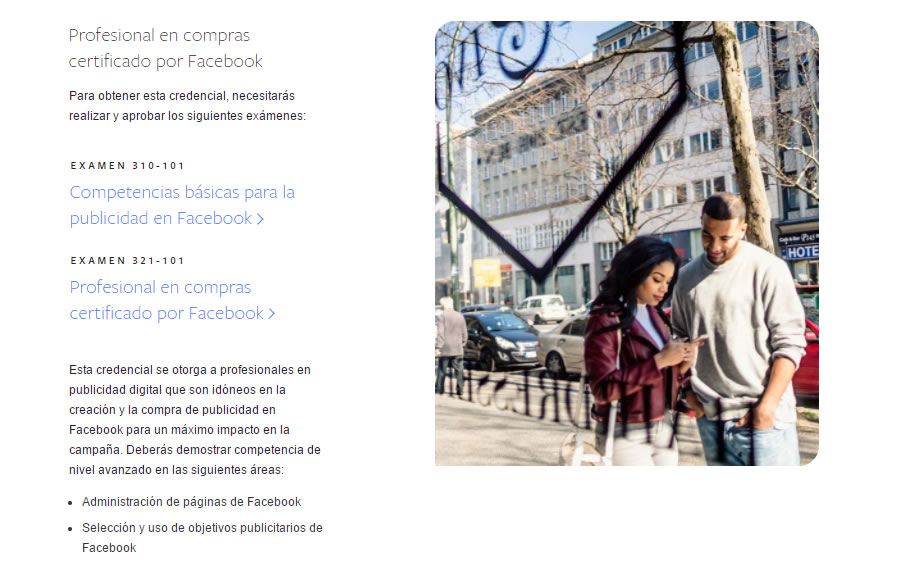 Profesional en compras certificado por Facebook