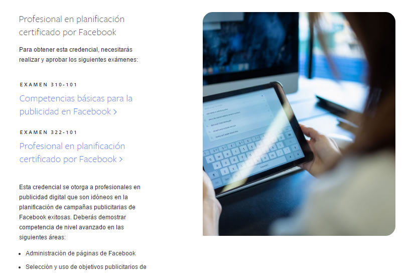 Profesional en planificación certificado por Facebook