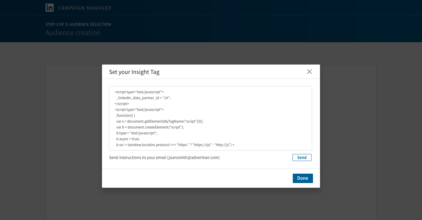LinkedIn Matched Audiences