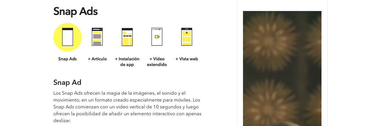 publicidad en Snapchat