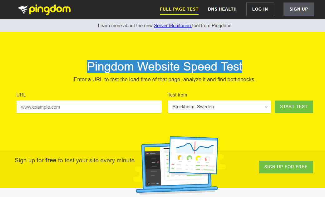 Pingdom Website Speed Test