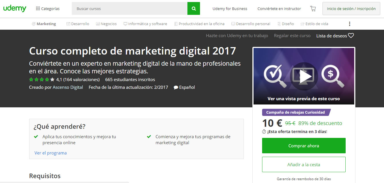 Curso completo de marketing digital 2017