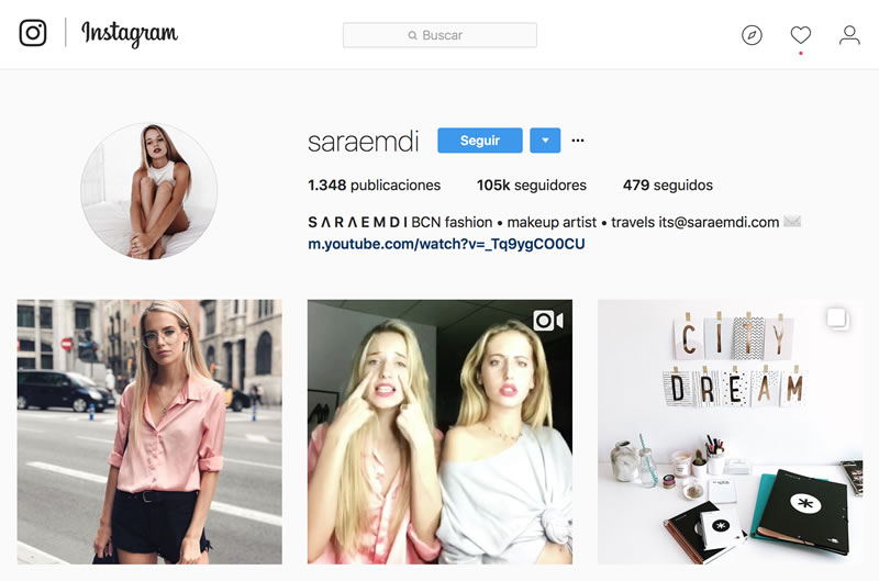microinfluencers de moda: Saraemdi