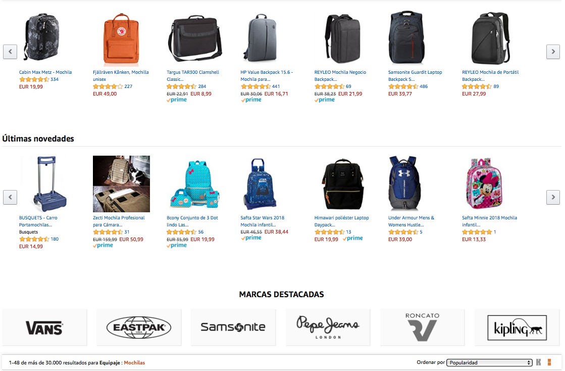 publicidad en Amazon