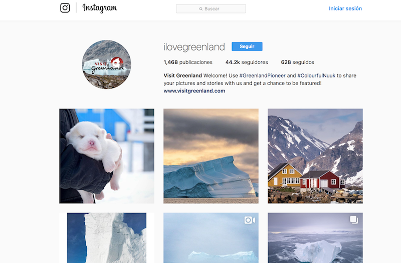 ejemplo instagram viajes