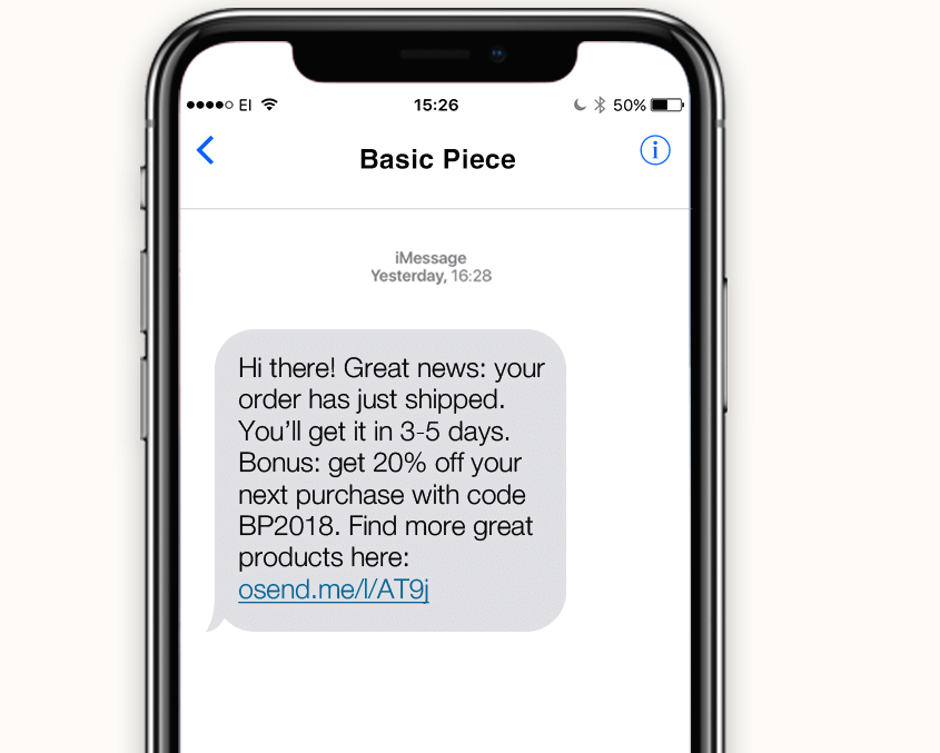 CTA para tu estrategia de SMS marketing. Interpelación