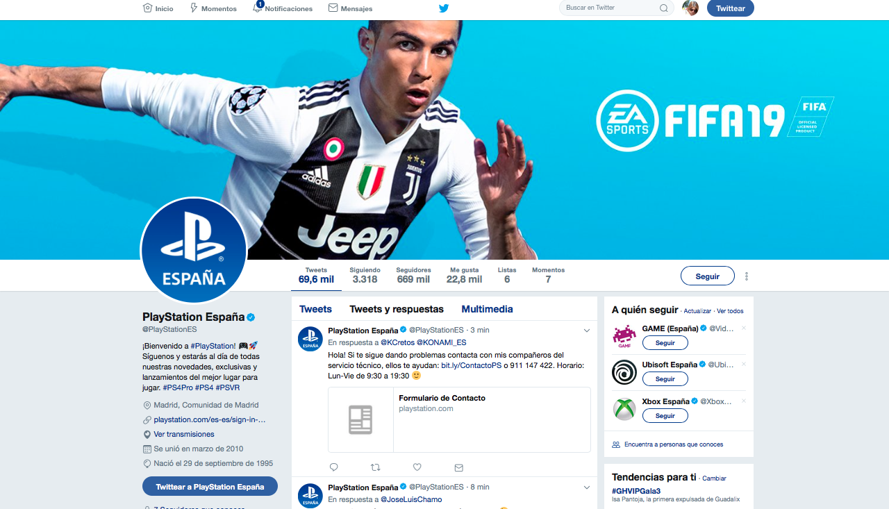 play marcas con más seguidores en redes sociales