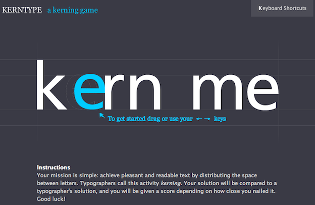 Kerning y el Keming. Edición manual