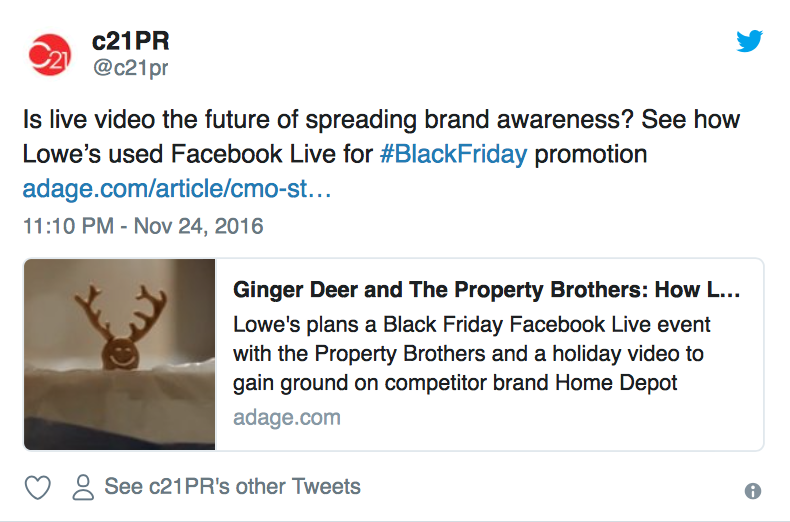 Lowe's - Regalo de Facebook Live