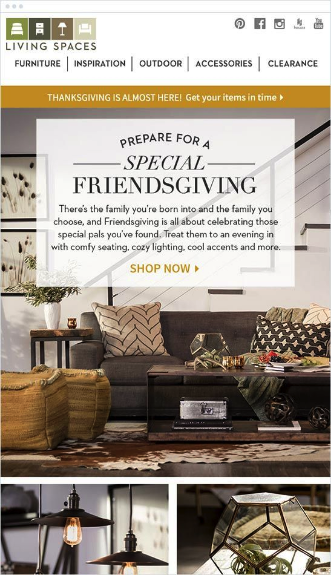 email marketing para vender más en Navidad amistad