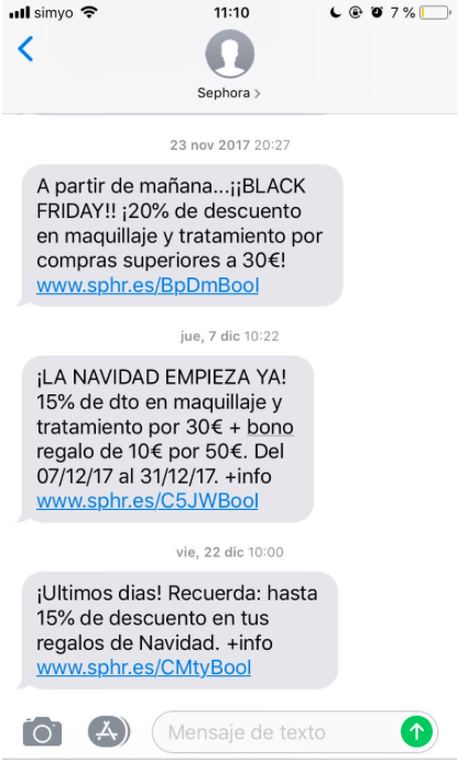 enlaces vender más en Navidad con SMS Marketing
