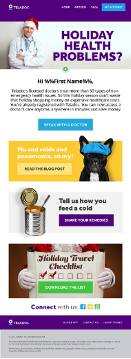 email marketing para vender más en Navidad originalidad