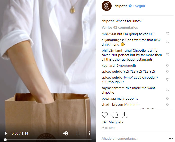 IGTV Chipotle