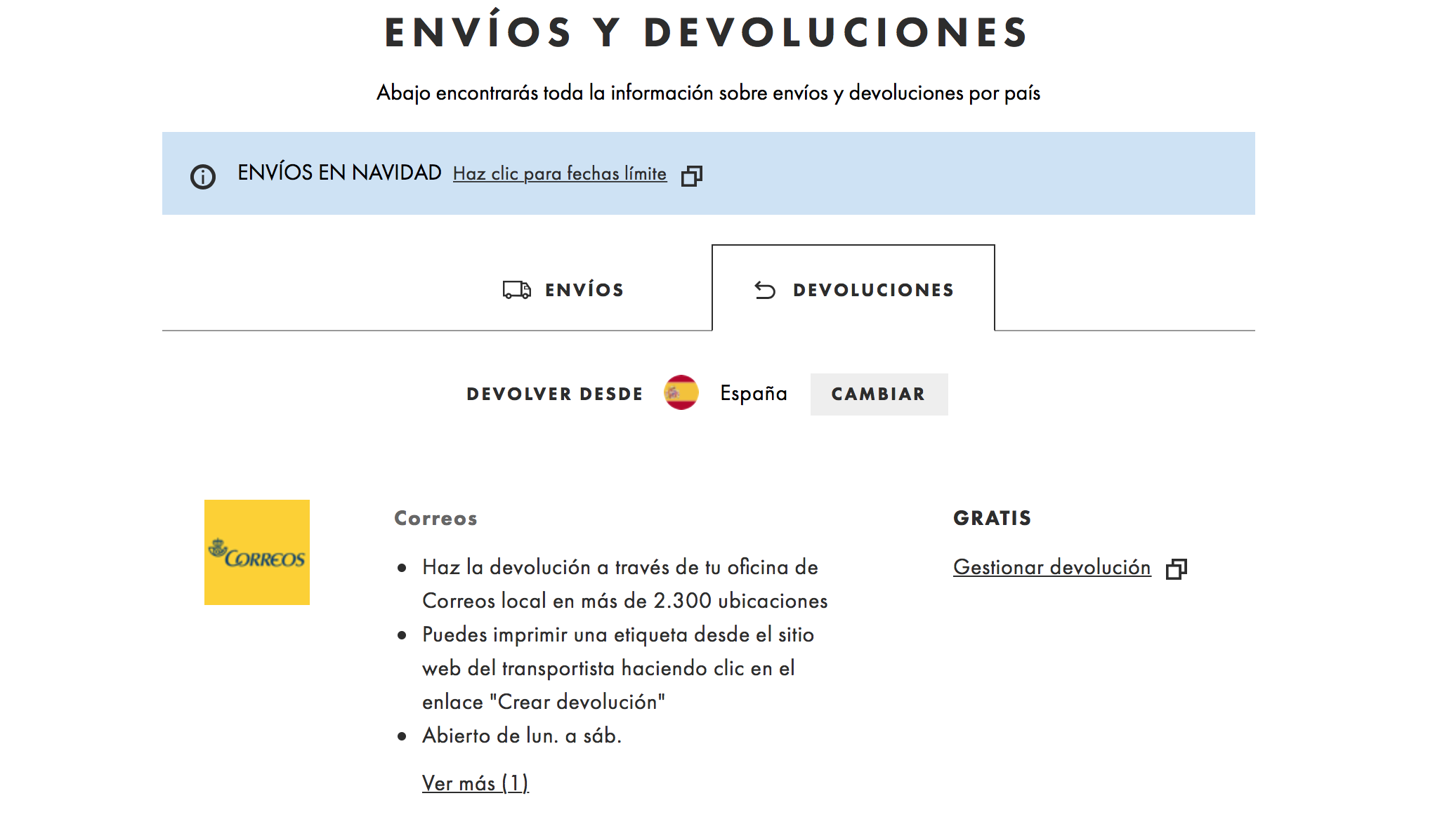 Cómo devolver un producto en : Política de devoluciones