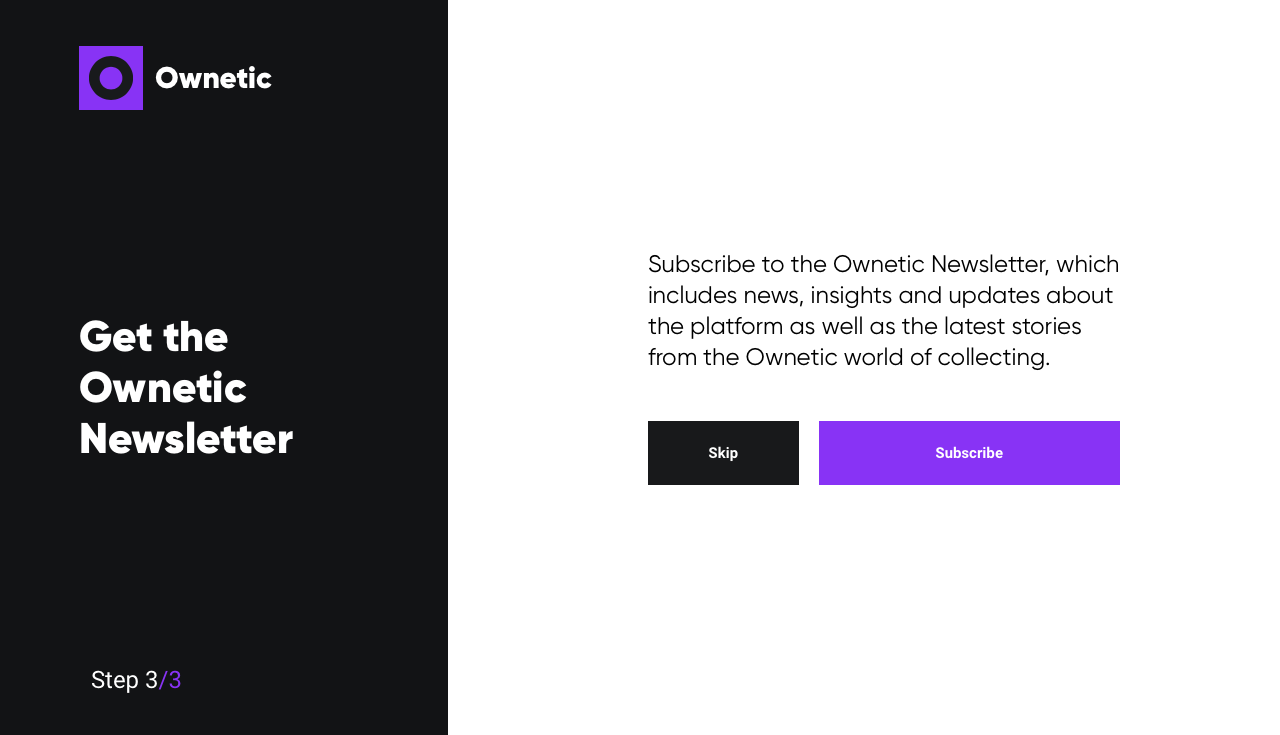 Ownetic, la red social de coleccionistas newsletter