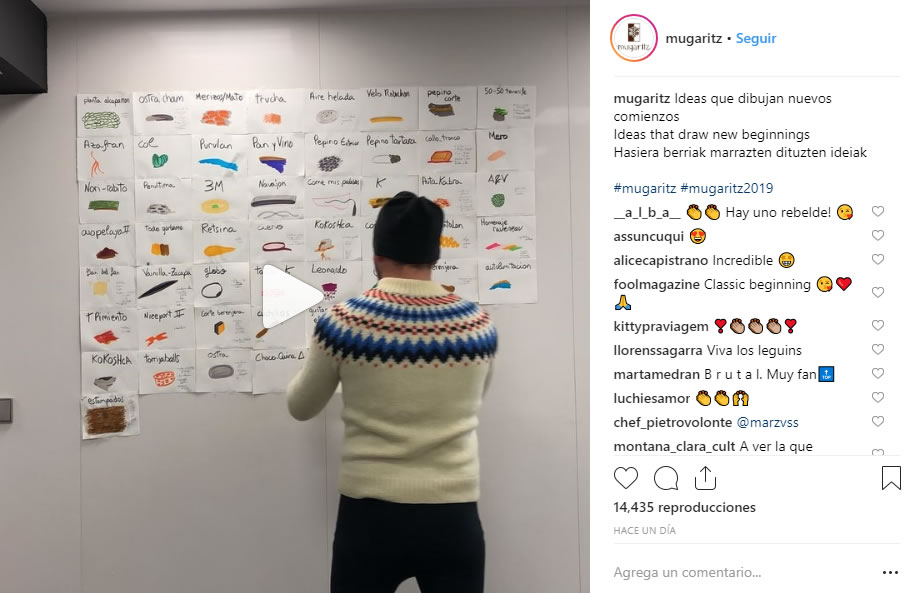 Cuenta una historia. Mugaritz