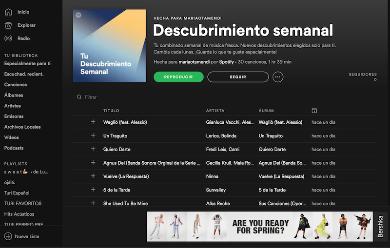 hacer publicidad en Spotify