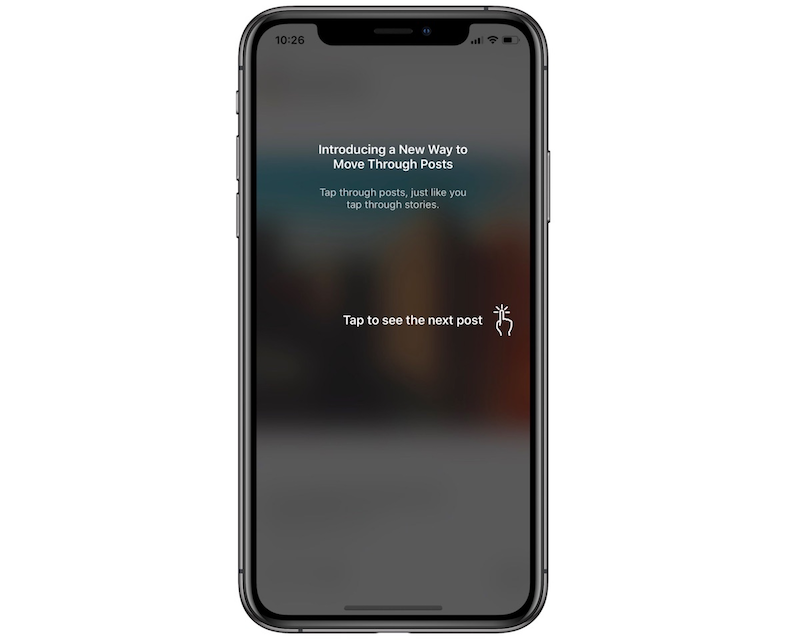 feed horizontal de Instagram