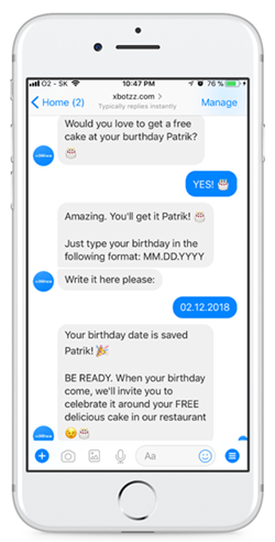Captar clientes con Chatbot regalo
