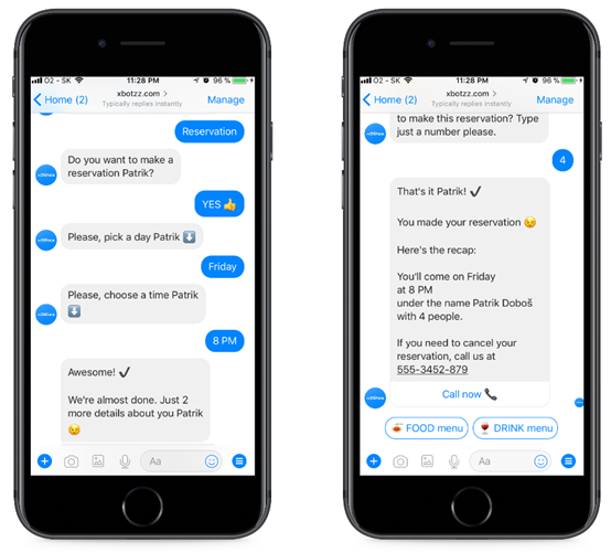 Captar clientes con Chatbot reservas