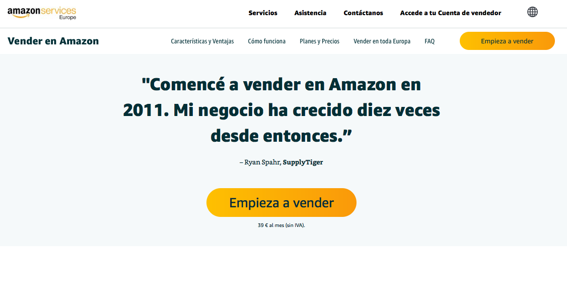 Cómo vender en Amazon solicitud