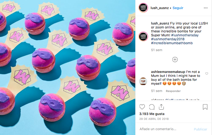 campaña del 10 de mayo de Lush