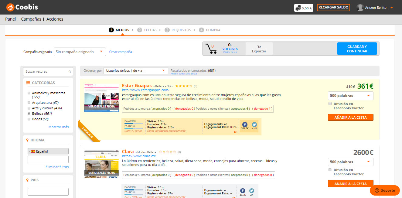 Coobis, plataformas de influencer marketing