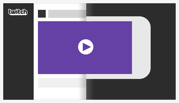 campaña de publicidad en Twitch vídeo