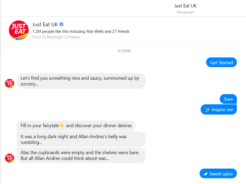 Chatbot Just Eat