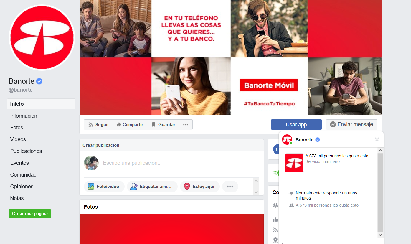 estrategias de marketing financiero en Latinoamérica: redes sociales Banorte