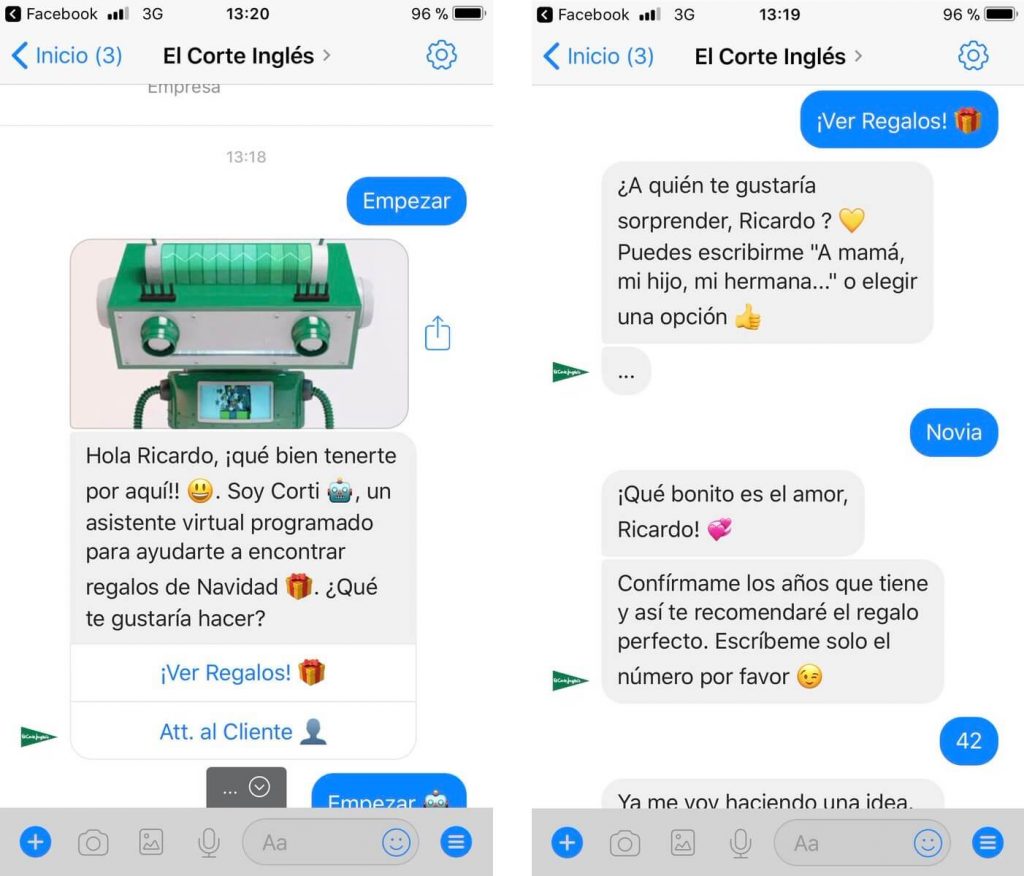 Corti-bot El Corte Ingles